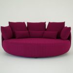 Purple soft sofa