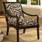 Zebra print armchair